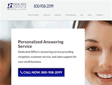 Tablet Screenshot of dedicatedoffice.com